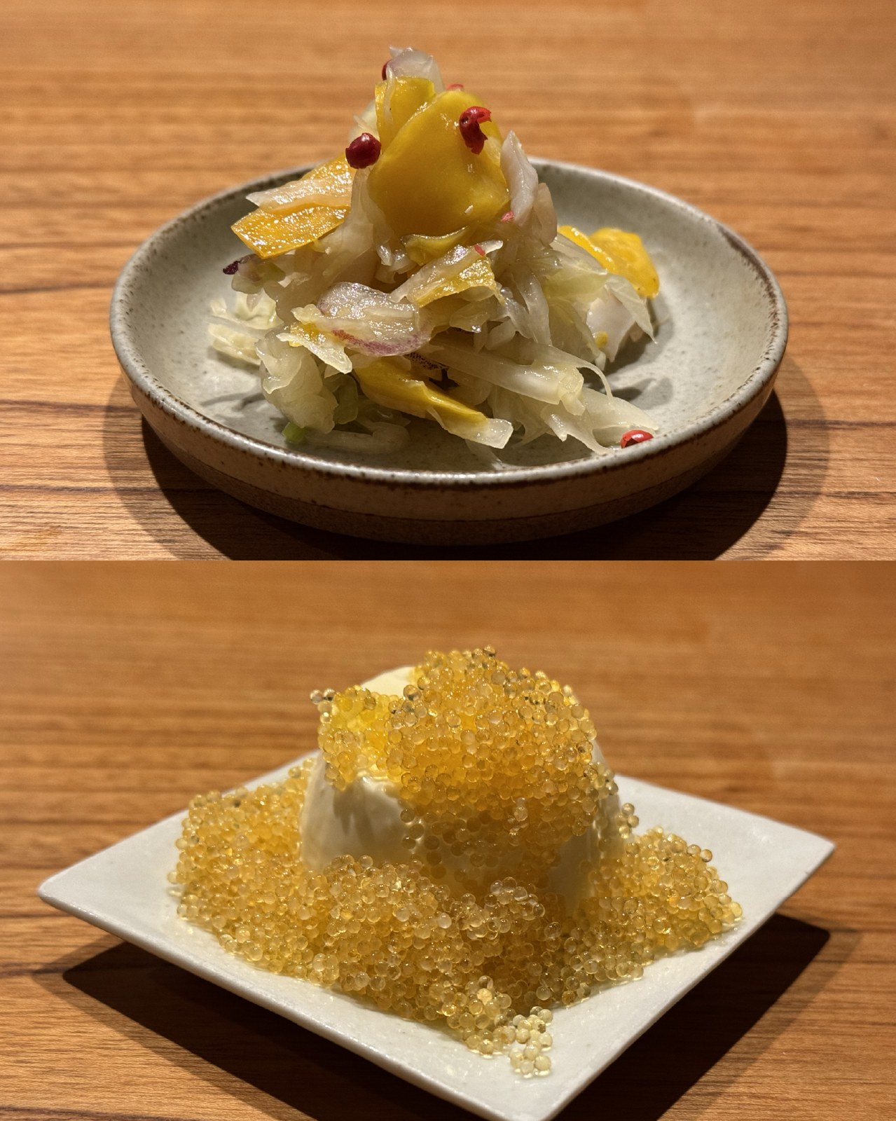 FORKで楽しんだ前菜の盛り付け