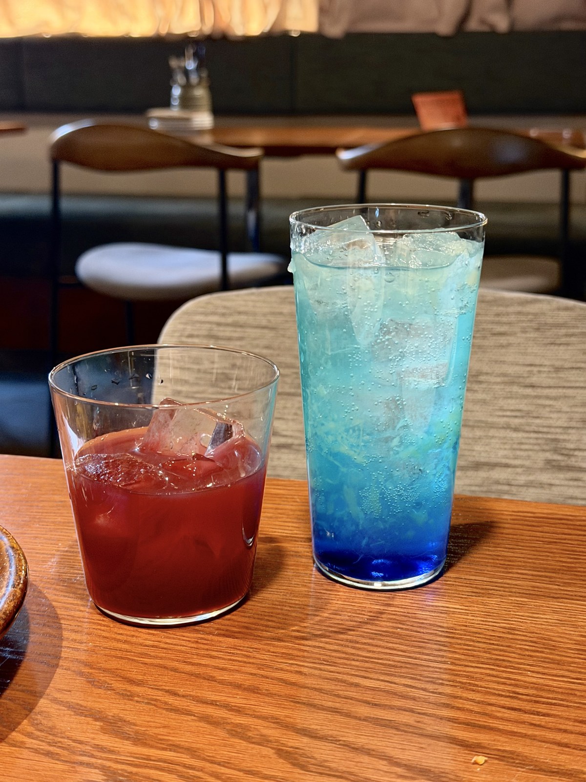grazieで料理と一緒に楽しんだ彩りのよいドリンク